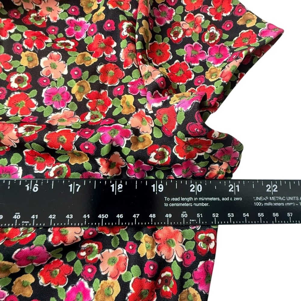 Motherhood Maternity Floral Faux Wrap Midi Dress Size M - Picture 10 of 12